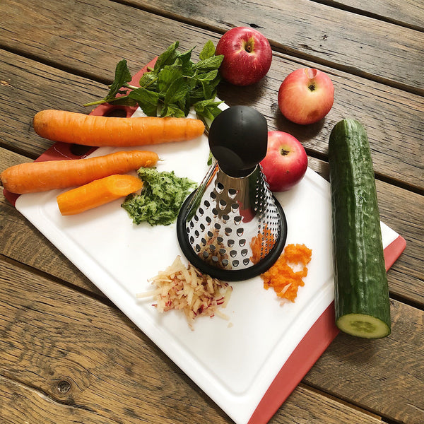 Stainless Steel Cheese Grater - 3 Sided