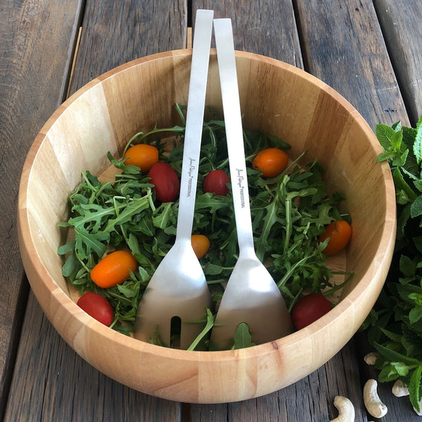 Salad Bowl & Stainless Steel Salad Servers
