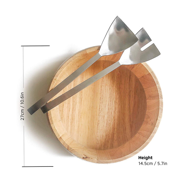 Salad Bowl & Stainless Steel Salad Servers