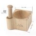 Professional Chef's Wooden Pestle & Wooden Mortar