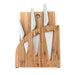 Bamboo Knife Block with Chopping Board - for the Chopaholic Oriental 3 Piece Knife Set