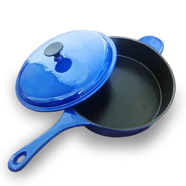 30cm Professional Cast Iron Deep Sauté Pan