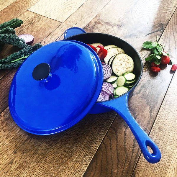30cm Professional Cast Iron Deep Sauté Pan