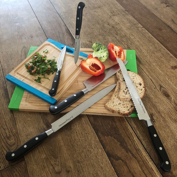 5-Piece Black Handled Knife Set