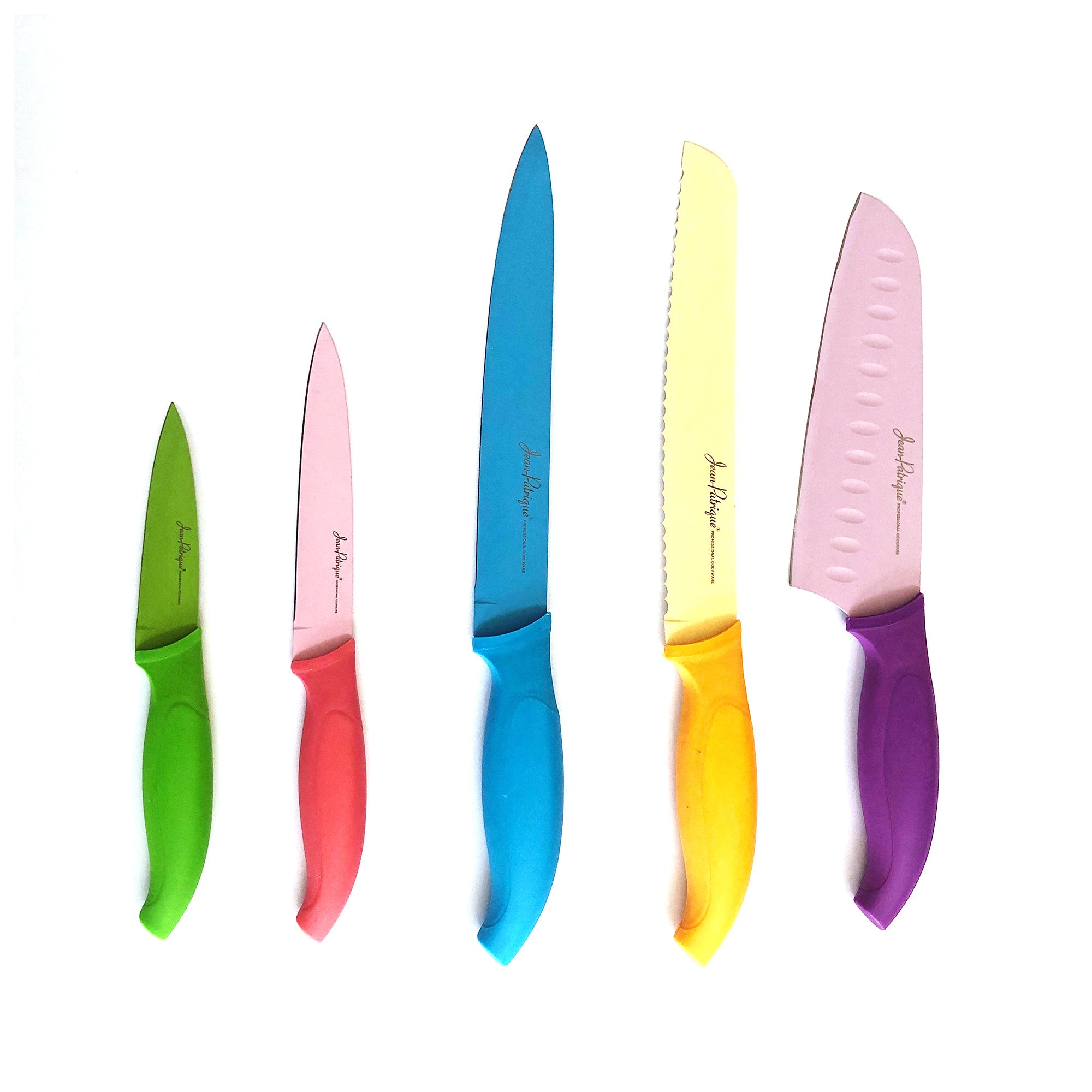 5 Piece Vibrant Collection Coloured Knife Set