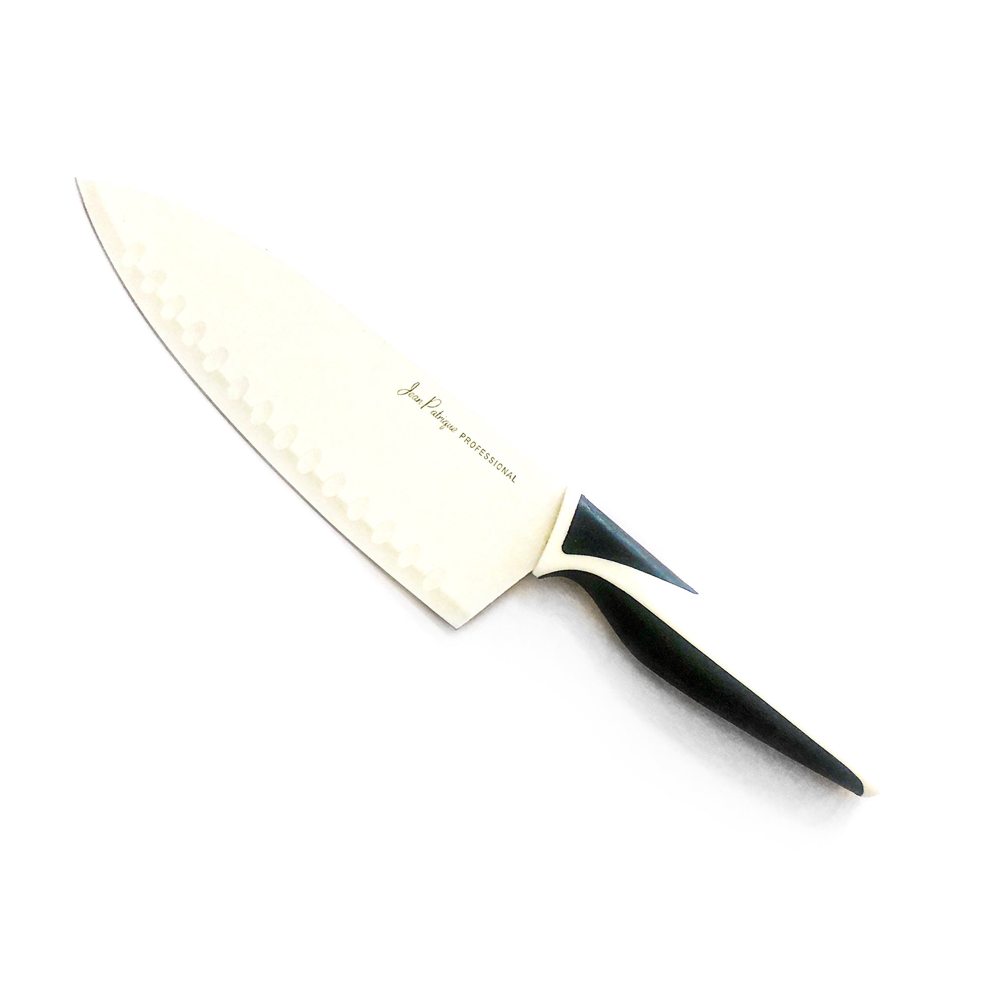 3-Piece Non-Stick Ivory Knife Set with Block