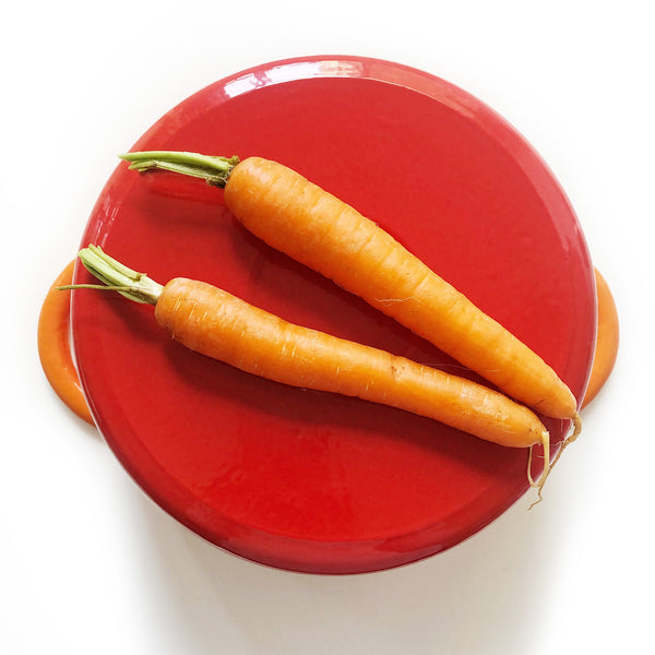 Round Dutch Oven Casserole Dish - Orange Cast Iron 26cm / 10.2 Inch