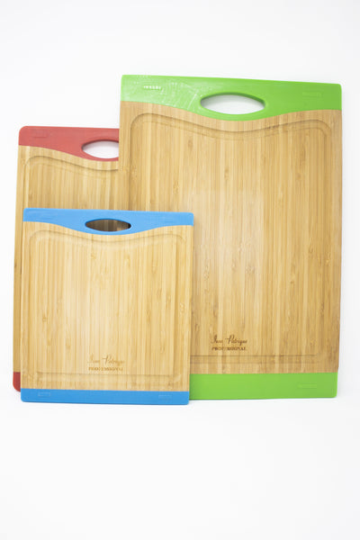 Bamboo Chopping Board with Silicon Ends