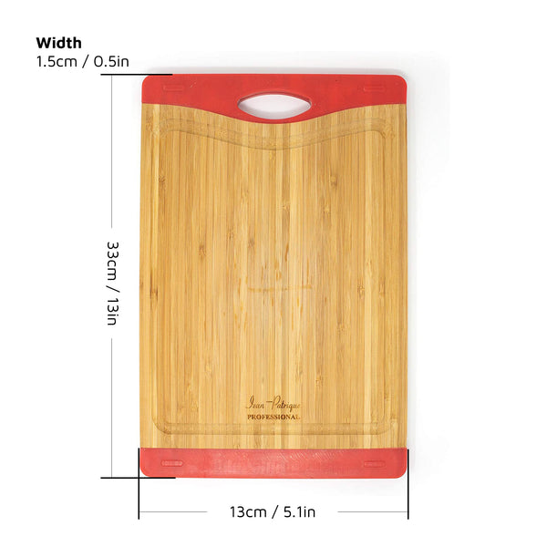 Bamboo Chopping Board with Silicon Ends