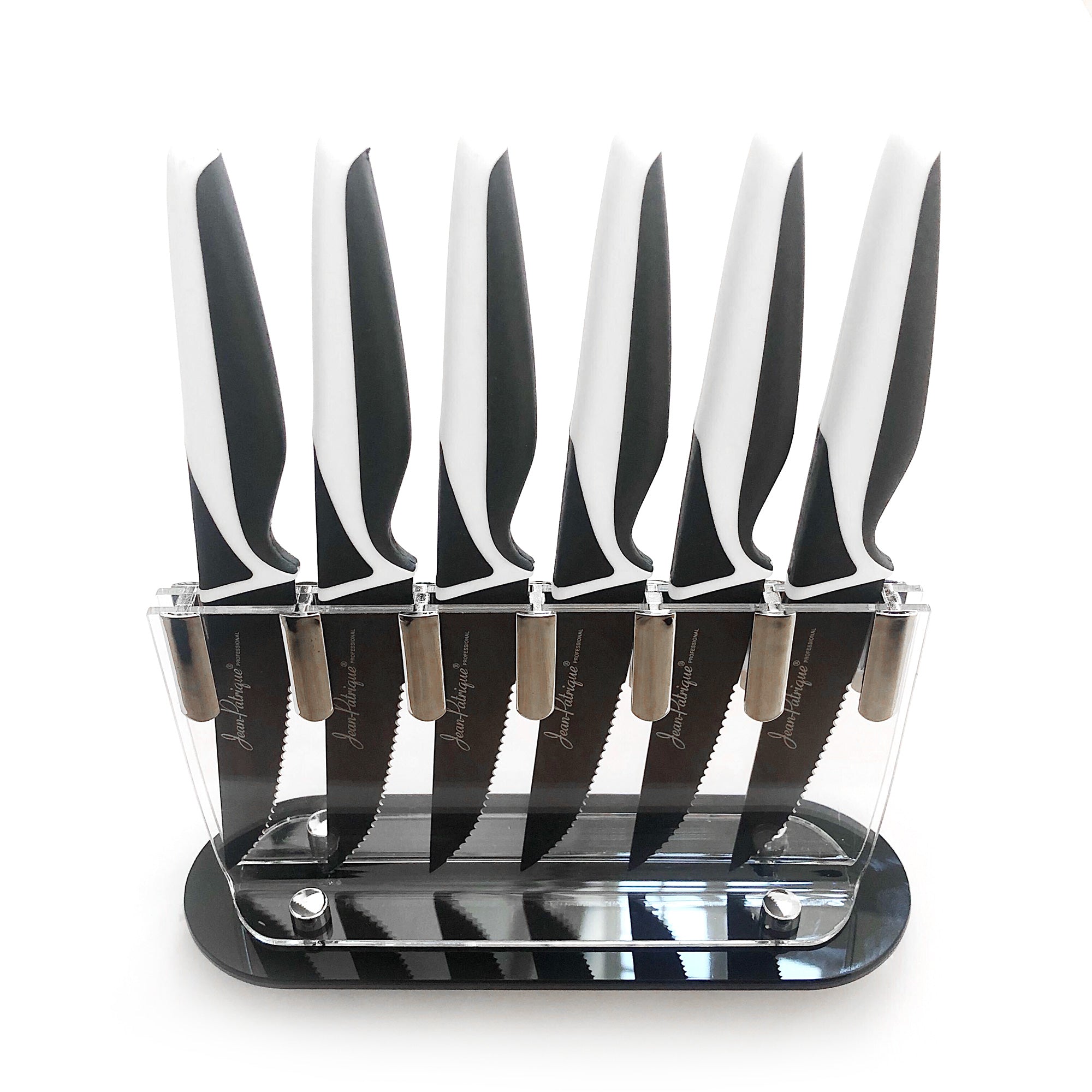 Non-Stick Steak Knives & Block - Set of 6