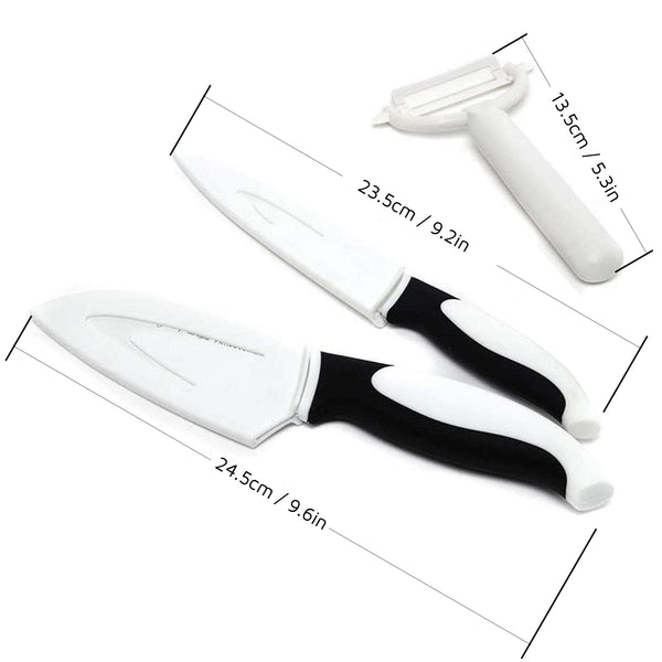 3 Piece Chef’s Non-Stick Black & White Prep Set