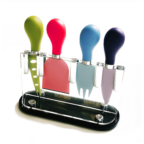 Vibrant Cheese Knife Set & Block