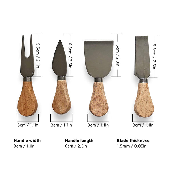Cheese Knives - Set of 4