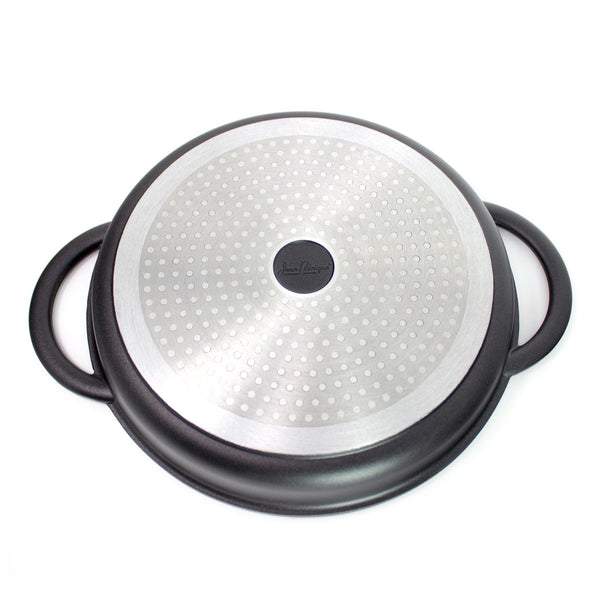 The Whatever Pan XL - Cast Aluminium Griddle Pan with Glass Lid