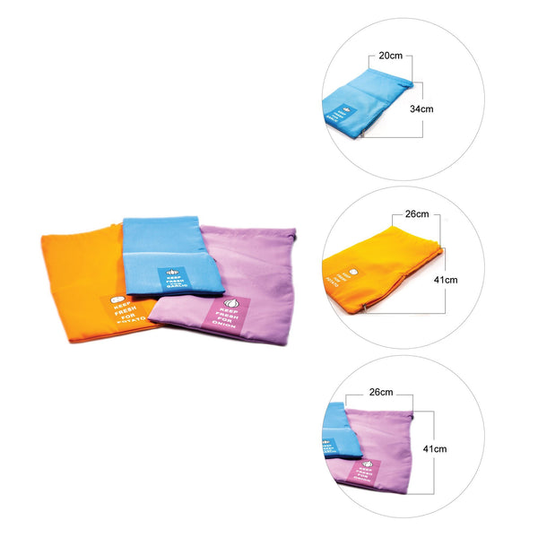 Set of 3 Onion/Potato/Garlic Preserving Bags