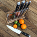 Onyx Collection 5 Kitchen Knife Set with Walnut Acrylic Block - Set of 5