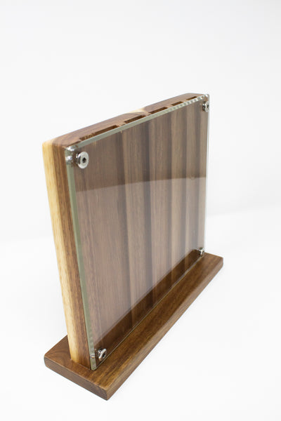 English Chestnut and Acrylic 5 Slot block