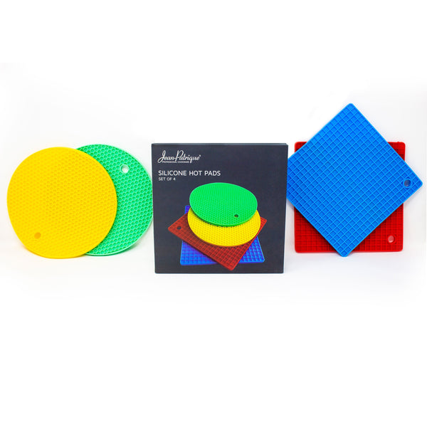 Silicone Heat Resistant Trivet Mats - Set of 4