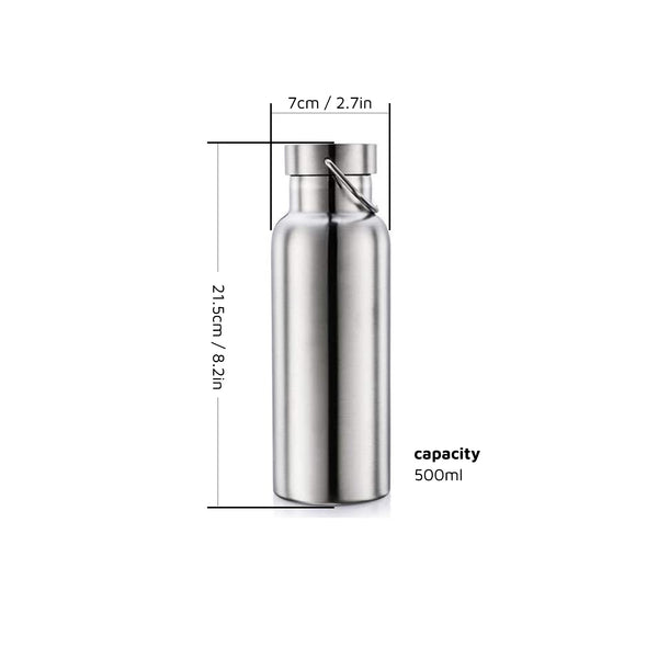 Insulated Stainless Steel Water Bottle - 500ml
