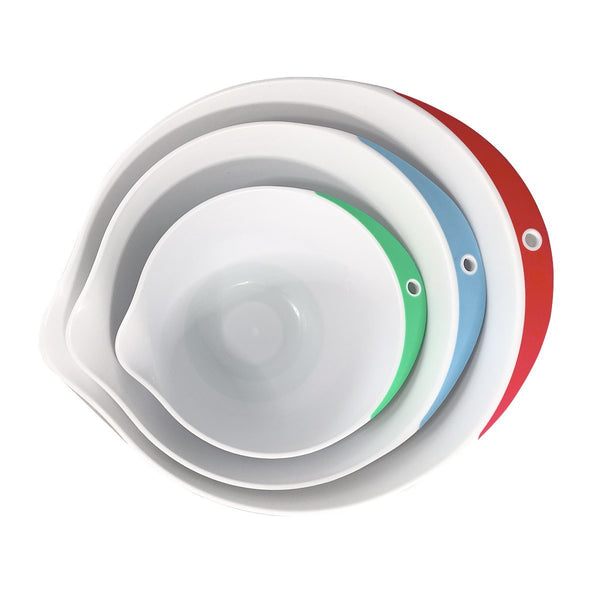 Plastic Mixing Bowls - Set of 3