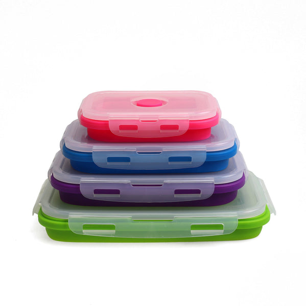 Silicone Food Storage Containers - Set of 4