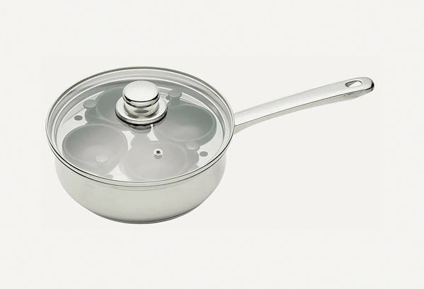 Stainless Steel Four Hole Egg Poacher Set