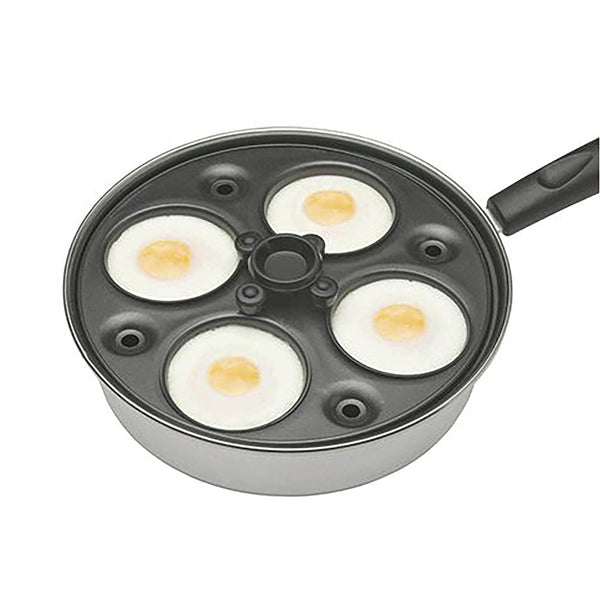 Stainless Steel Four Hole Egg Poacher Set