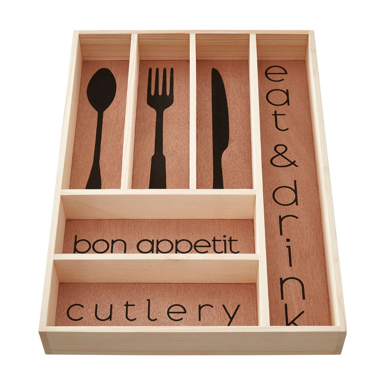 Wooden Modern Design Cutlery Tray
