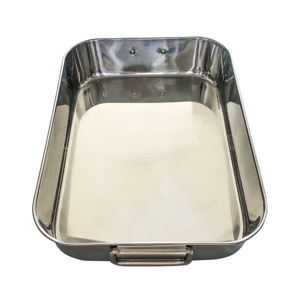 Stainless Steel Roaster Pan with Serving Rack Box