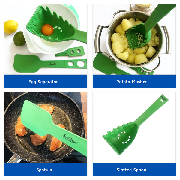 8 in 1 Strainer Ladle - Green