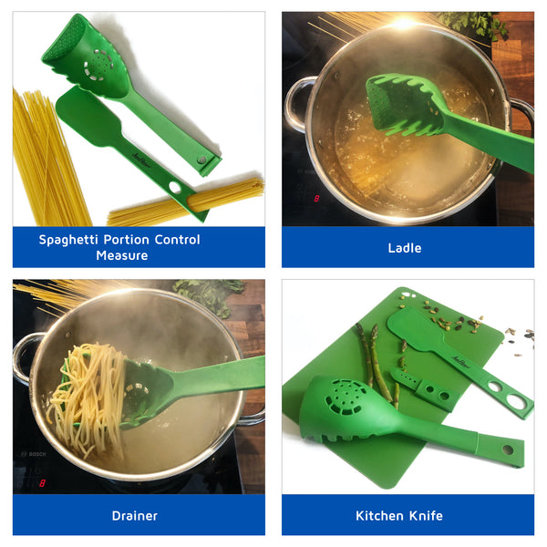 8 in 1 Strainer Ladle - Green