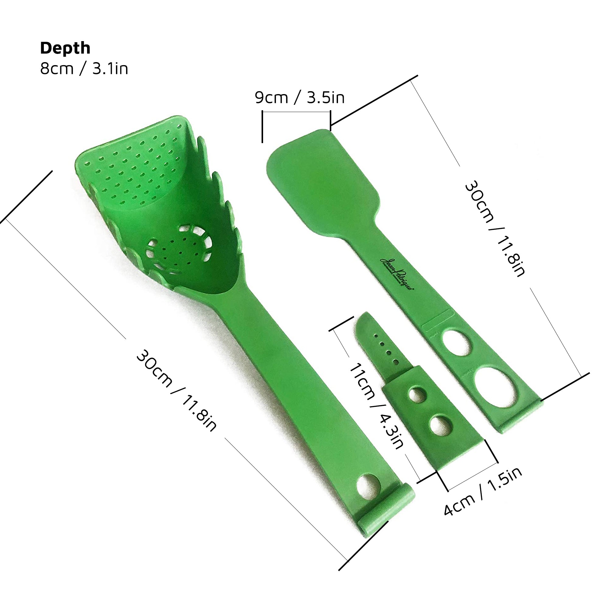 8 in 1 Strainer Ladle - Green