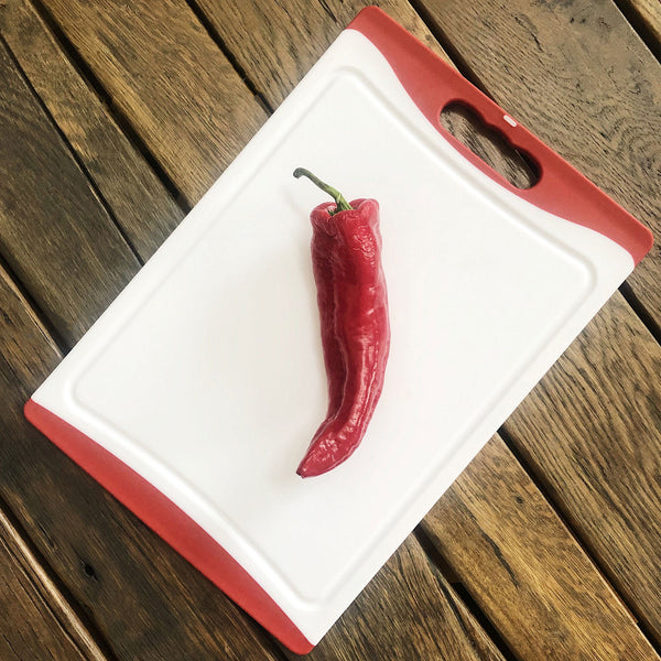 Medium Plastic Chopping Board - Red 36cm