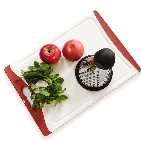 Medium Plastic Chopping Board - Red 36cm
