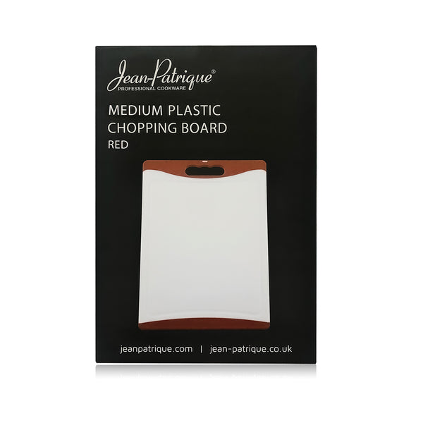 Medium Plastic Chopping Board - Red 36cm