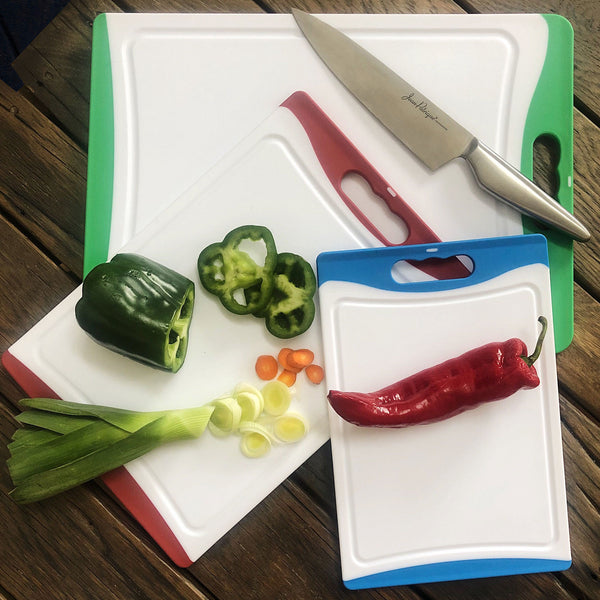 Large Plastic Chopping Board - Green 43cm