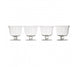 Clear Glass Dessert Dishes - Set of 4