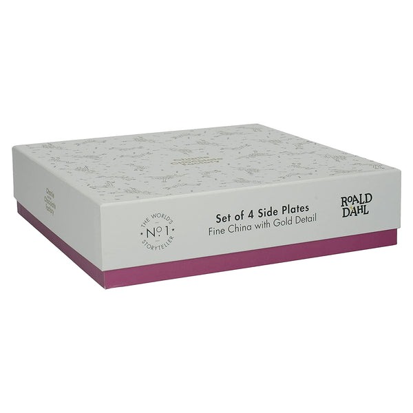 Roald Dahl Set of 4 Plates - Charlie and The Chocolate Factory