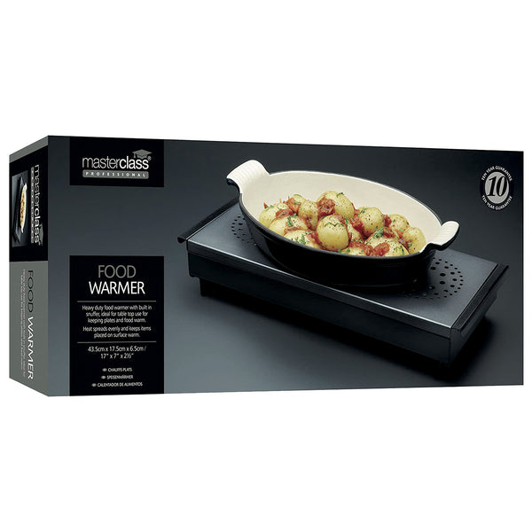 Professional Triple Table-Top Tea Light Food/Plate Warmer