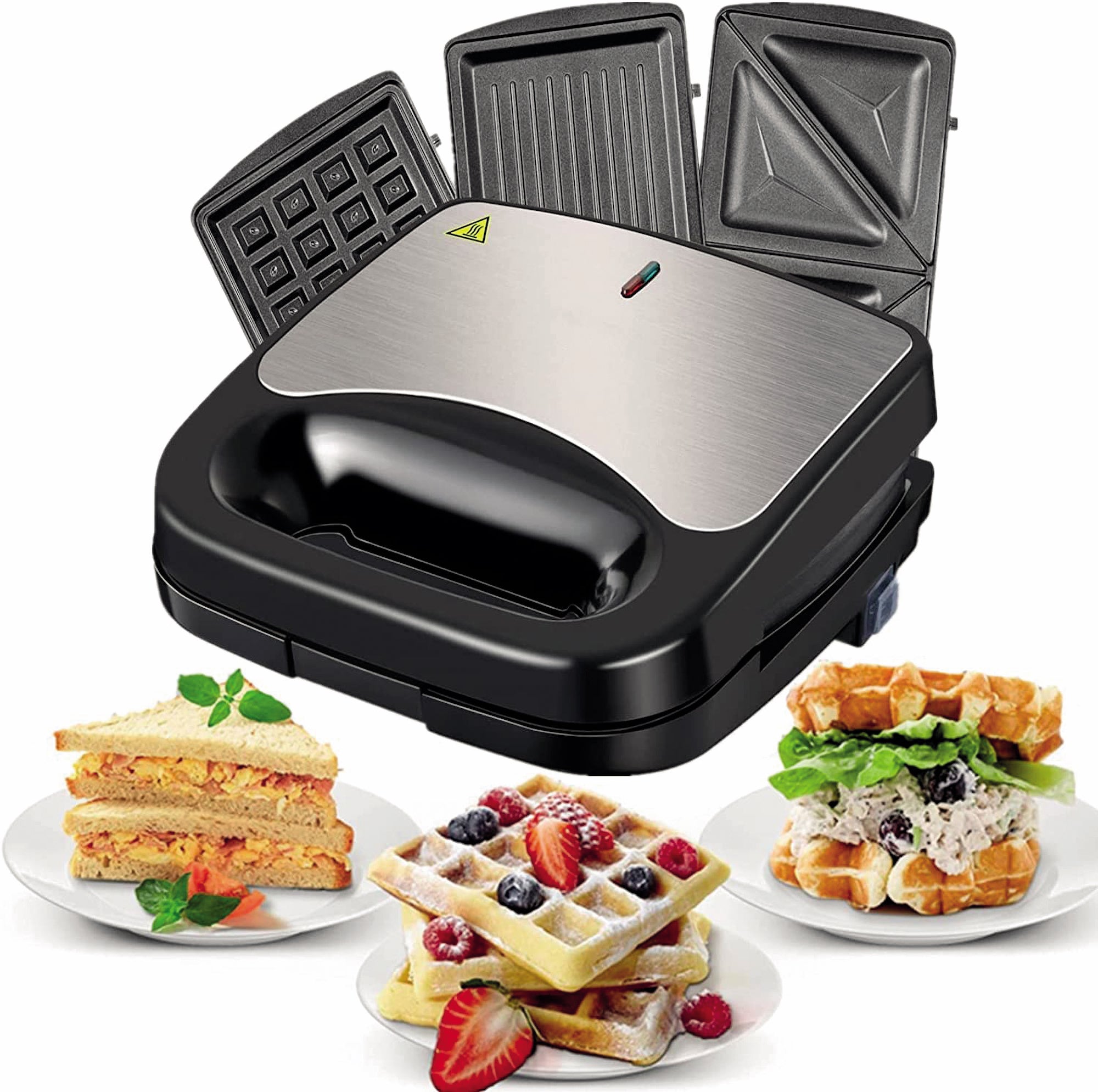 3 in 1 Sandwich Toaster, Waffle Maker and Grill