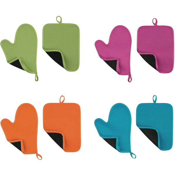 Neoprene Oven Glove & Pot Holder Set