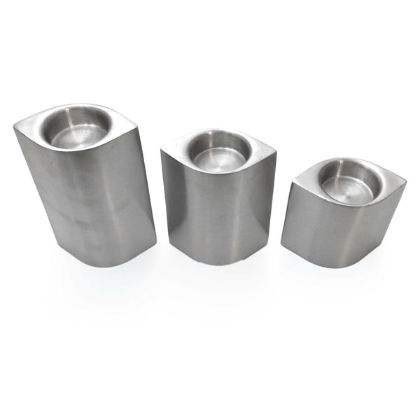 Set of 3 S/Steel Tealight Holders