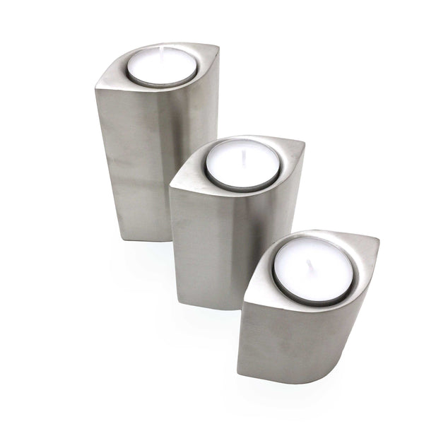 Set of 3 S/Steel Tealight Holders