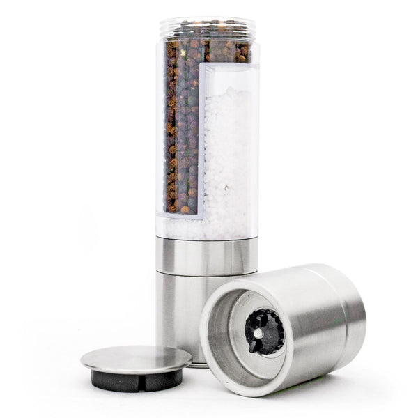 2-in-1 Dual Stainless Steel Salt & Pepper Mill