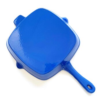 Professional Square Cast Iron Griddle Pan - 25cm