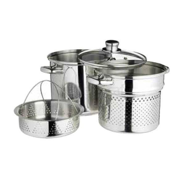 KitchenCraft Stainless Steel 7.5 Litres Multi Cooker