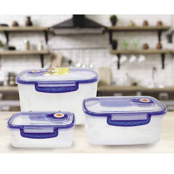 3-Piece Vacuum Storage Container Set