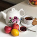 White Country Rose Ceramic Kettle - 1L