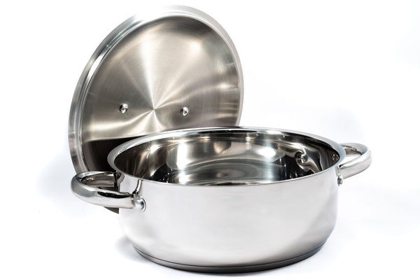 Stainless Steel Low Casserole Pan - 28cm